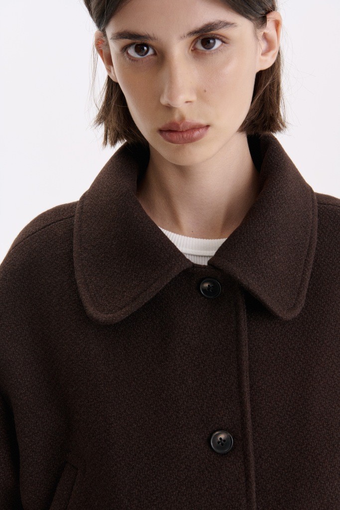 Укорочене пальто прямого крою 1257 зображення 2